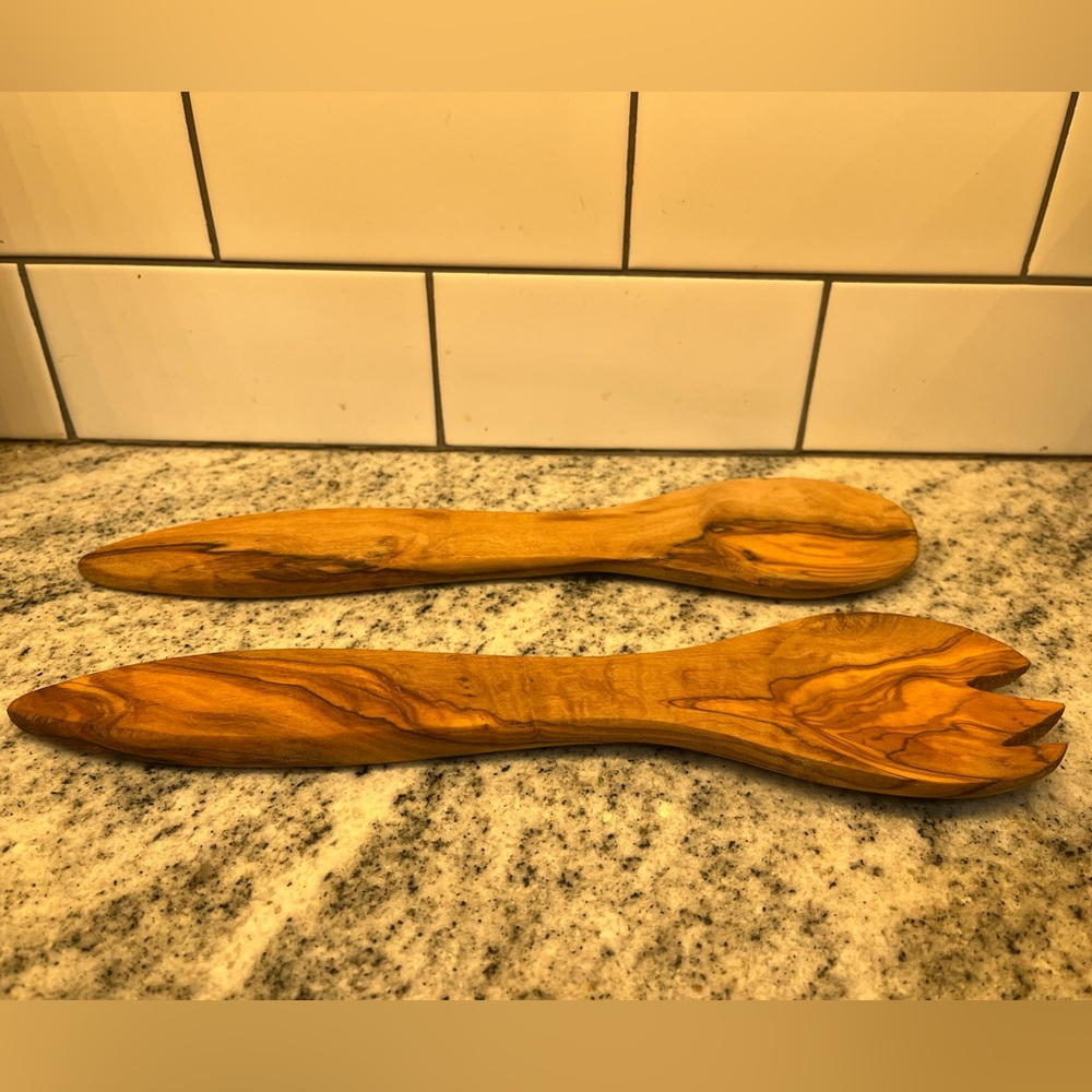 Wooden Salad Servers